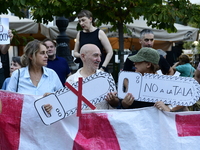 Madrid residents are demonstrating against the City Council's decision to cut down the trees in Plaza de Santa Ana to expand an underground...