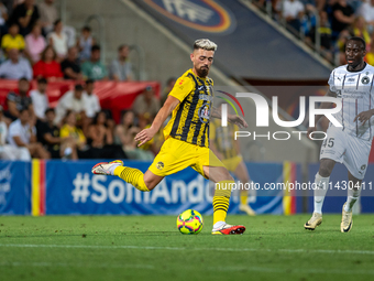 Christian Garcia of UE Santa Coloma AND is in action during the second phase of the UEFA Champions League Qualification 2024-2025 match betw...