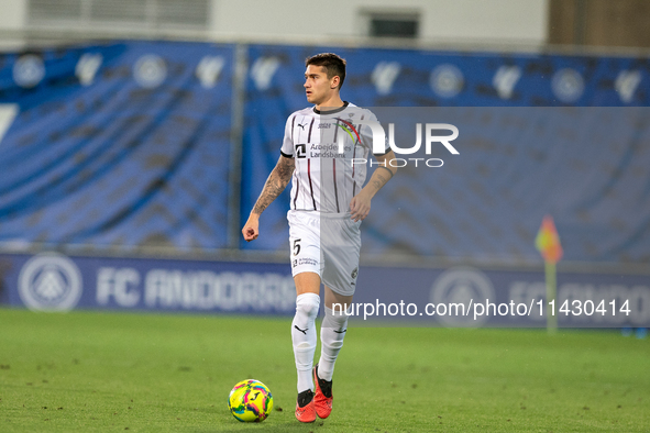 Emiliano Martinez of FC Midtjylland is in action during the Second phase of UEFA Champions League Qualification 2024-2025 match between UD S...