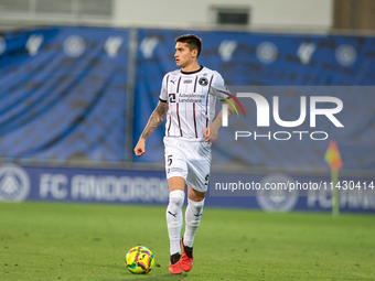 Emiliano Martinez of FC Midtjylland is in action during the Second phase of UEFA Champions League Qualification 2024-2025 match between UD S...