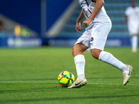 Aral Simsir of FC Midtjylland is in action during the second phase of the UEFA Champions League Qualification 2024-2025 match between UD San...