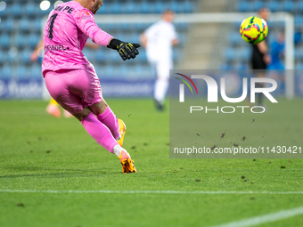 Juan Pedro Navarro Valverde of UE Santa Coloma AND is in action during the second phase of the UEFA Champions League Qualification 2024-2025...