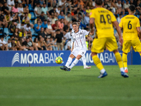 Andre Romer of FC Midtjylland is in action during the second phase of the UEFA Champions League Qualification 2024-2025 match between UD San...