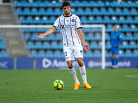 Adam Gabriel of FC Midtjylland is in action during the second phase of the UEFA Champions League Qualification 2024-2025 match between UD Sa...