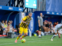 Jorge Bolivar of UE Santa Coloma AND is in action during the second phase of the UEFA Champions League Qualification 2024-2025 match between...