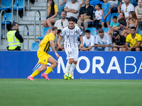 Aral Simsir of FC Midtjylland is in action during the second phase of the UEFA Champions League Qualification 2024-2025 match between UD San...