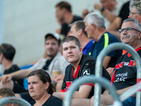 FC Midjylland DEN fans are attending the Second phase of UEFA Champions League Qualification 2024 - 2025 match between UD Santa Coloma AND a...