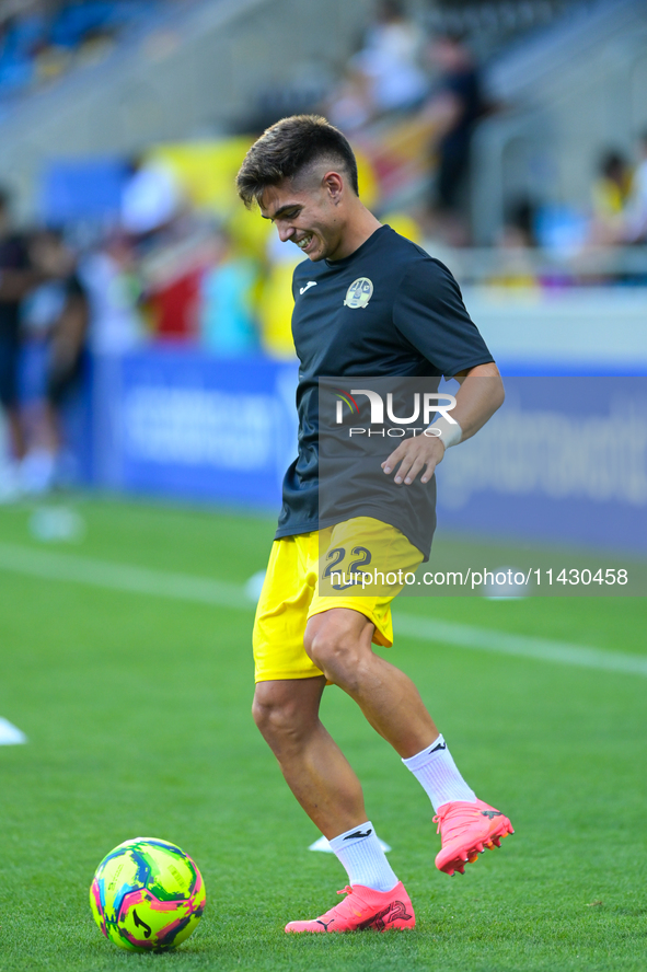 UD Santa Coloma AND players are celebrating after the second phase of the UEFA Champions League Qualification 2024-2025 match between UD San...