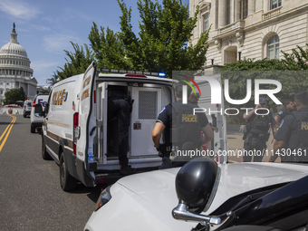 U.S. Capitol Police are arresting Jewish activists protesting against U.S. military support for Israel inside a congressional building in Wa...