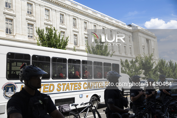 U.S. Capitol Police are arresting Jewish activists protesting against U.S. military support for Israel inside a congressional building in Wa...