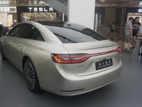 The Stelato 9, a smart luxury electric car, is being pictured at a Huawei store in Hangzhou, China, on July 24, 2024. (