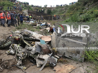 A Saurya Airlines Aircraft Crashed At Tribhuvan International Airport In Kathmandu On 24 July, 2024. (