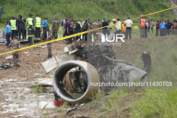 A Saurya Airlines Aircraft Crashed At Tribhuvan International Airport In Kathmandu On 24 July, 2024. 