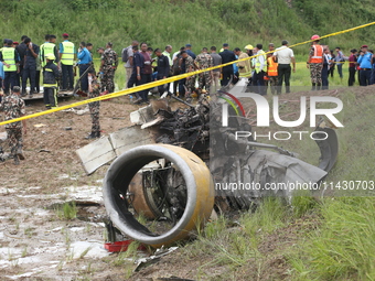 A Saurya Airlines Aircraft Crashed At Tribhuvan International Airport In Kathmandu On 24 July, 2024. (