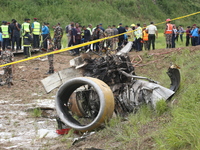 A Saurya Airlines Aircraft Crashed At Tribhuvan International Airport In Kathmandu On 24 July, 2024. (