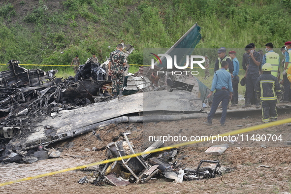 A Saurya Airlines Aircraft Crashed At Tribhuvan International Airport In Kathmandu On 24 July, 2024. 