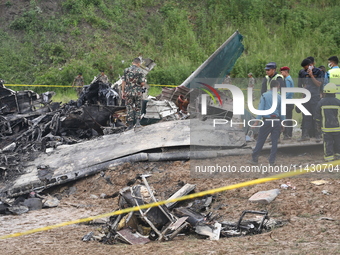 A Saurya Airlines Aircraft Crashed At Tribhuvan International Airport In Kathmandu On 24 July, 2024. (