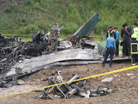 A Saurya Airlines Aircraft Crashed At Tribhuvan International Airport In Kathmandu On 24 July, 2024. (