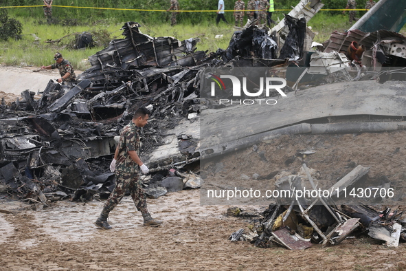 A Saurya Airlines Aircraft Crashed At Tribhuvan International Airport In Kathmandu On 24 July, 2024. 