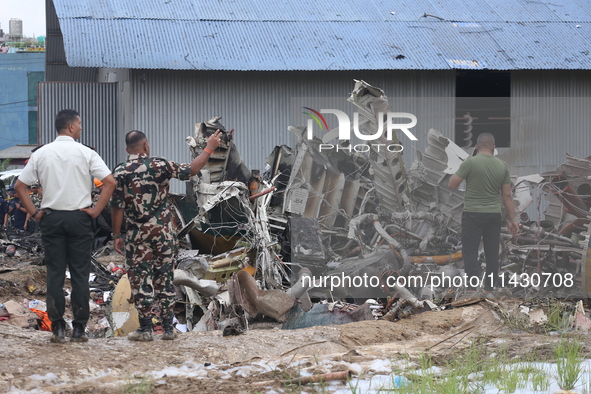 A Saurya Airlines Aircraft Crashed At Tribhuvan International Airport In Kathmandu On 24 July, 2024. 