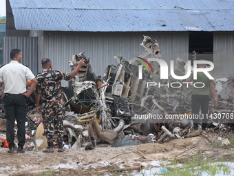 A Saurya Airlines Aircraft Crashed At Tribhuvan International Airport In Kathmandu On 24 July, 2024. (