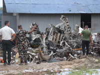 A Saurya Airlines Aircraft Crashed At Tribhuvan International Airport In Kathmandu On 24 July, 2024. (