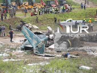 A Saurya Airlines Aircraft Crashed At Tribhuvan International Airport In Kathmandu On 24 July, 2024. (