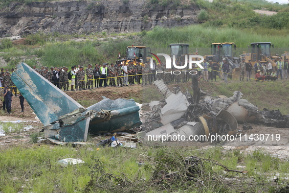 A Saurya Airlines Aircraft Crashed At Tribhuvan International Airport In Kathmandu On 24 July, 2024. 