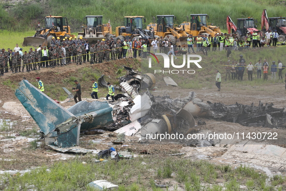 A Saurya Airlines Aircraft Crashed At Tribhuvan International Airport In Kathmandu On 24 July, 2024. 