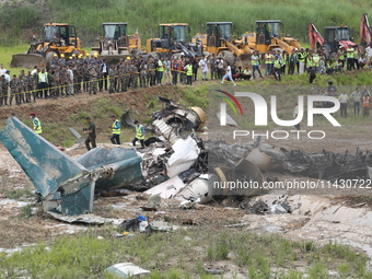 A Saurya Airlines Aircraft Crashed At Tribhuvan International Airport In Kathmandu On 24 July, 2024. (