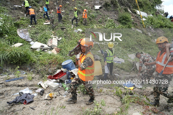 A Saurya Airlines Aircraft Crashed At Tribhuvan International Airport In Kathmandu On 24 July, 2024. 