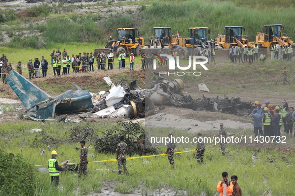 A Saurya Airlines Aircraft Crashed At Tribhuvan International Airport In Kathmandu On 24 July, 2024. 