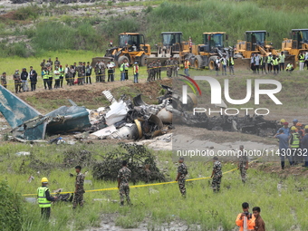 A Saurya Airlines Aircraft Crashed At Tribhuvan International Airport In Kathmandu On 24 July, 2024. (