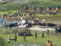 A Saurya Airlines Aircraft Crashed At Tribhuvan International Airport In Kathmandu On 24 July, 2024. (