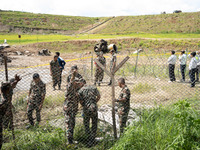 The wreckage of the Saurya Airlines plane is lying at Tribhuvan International Airport (TIA) in Kathmandu, Nepal, on Wednesday morning. Out o...