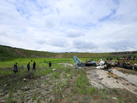 A general scene is showing the final spot where the passenger aircraft of Nepal's domestic carrier Saurya Airlines is stopping at Tribhuvan...