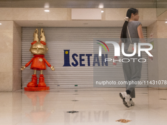 A general view of Westgate Shopping Mall in Shanghai, China, on July 24, 2024, as the company is issuing a notice that Westgate Mall will ce...