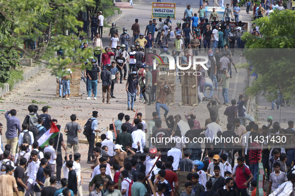 Students are advocating for reform of a controversial quota system for government job applicants, participating in clashes in Dhaka, Banglad...