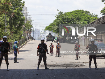 Students are clashing with police during a protest over a controversial quota system for government job applicants in Dhaka, Bangladesh, on...