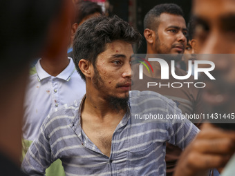 Students are clashing with police during a protest over a controversial quota system for government job applicants in Dhaka, Bangladesh, on...