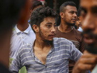 Students are clashing with police during a protest over a controversial quota system for government job applicants in Dhaka, Bangladesh, on...