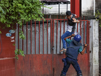 Students are clashing with police during a protest over a controversial quota system for government job applicants in Dhaka, Bangladesh, on...