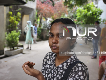 A relative of a protester is waiting for a dead body in Dhaka, Bangladesh, on July 22, 2024. (