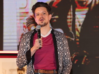 Venezuelan singer Andres Vicente Lazo Uslar, known as Lasso, is attending a press conference to promote the music video launch of 'Siempre l...