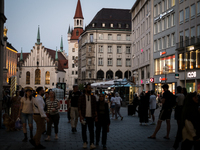 Tourists are visiting the center of Munich in Munich, Germany, on July 21, 2024. (