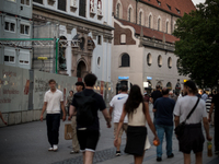 Tourists are visiting the center of Munich in Munich, Germany, on July 21, 2024. (