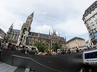 Tourists are visiting the center of Munich in Munich, Germany, on July 21, 2024. (