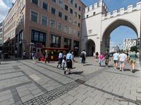 Tourists are visiting the center of Munich in Munich, Germany, on July 21, 2024. (