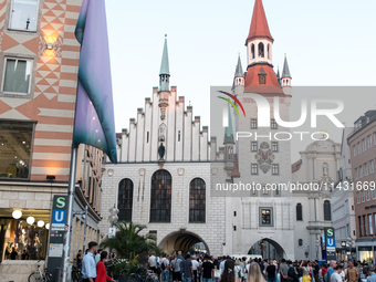 Tourists are visiting the center of Munich in Munich, Germany, on July 21, 2024. (