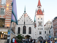 Tourists are visiting the center of Munich in Munich, Germany, on July 21, 2024. (